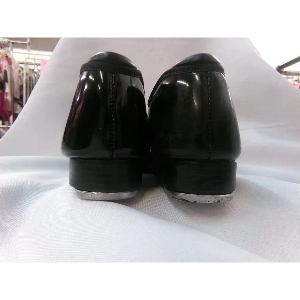Pre-Owned Dance Tap Shoes Capezio Big Kids 2M Tyette Man Made Elastic Student